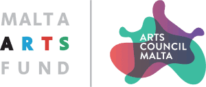 Logos of the Malta Arts Fund and Arts Council Malta.