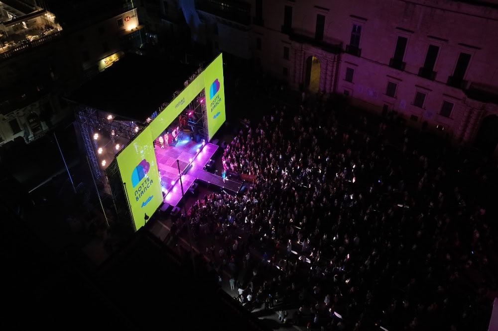 One of the stages at Notte Bianca.