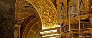 Detail of the ceiling of the St. John's Co-Cathedral