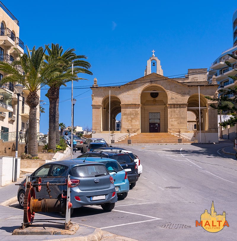 St Paul's Shipwreck Church in St. Paul's Bay, Malta.