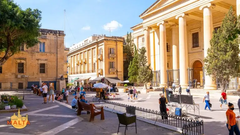 Courts of Justic in Republic Street, Valletta, Malta.