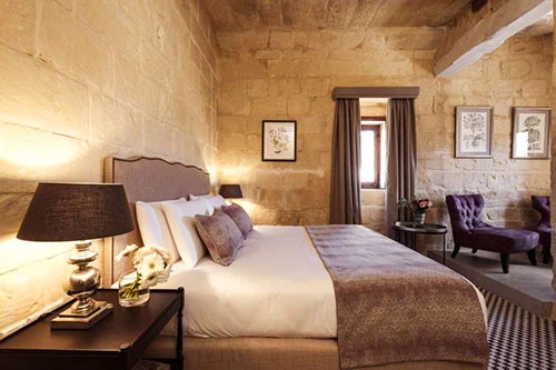 Suite at the Cesca Boutique Hotel in Gozo.