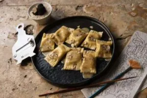 A dish of ravioli served at Il-Bitħa ta' Doni.