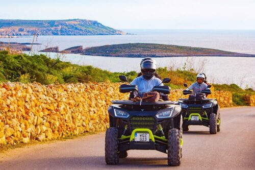 Quads on the road in Gozo!