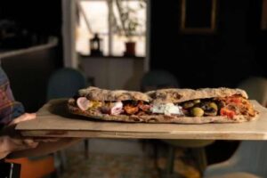 A delicious bruschetta from Yana's, Rabat.