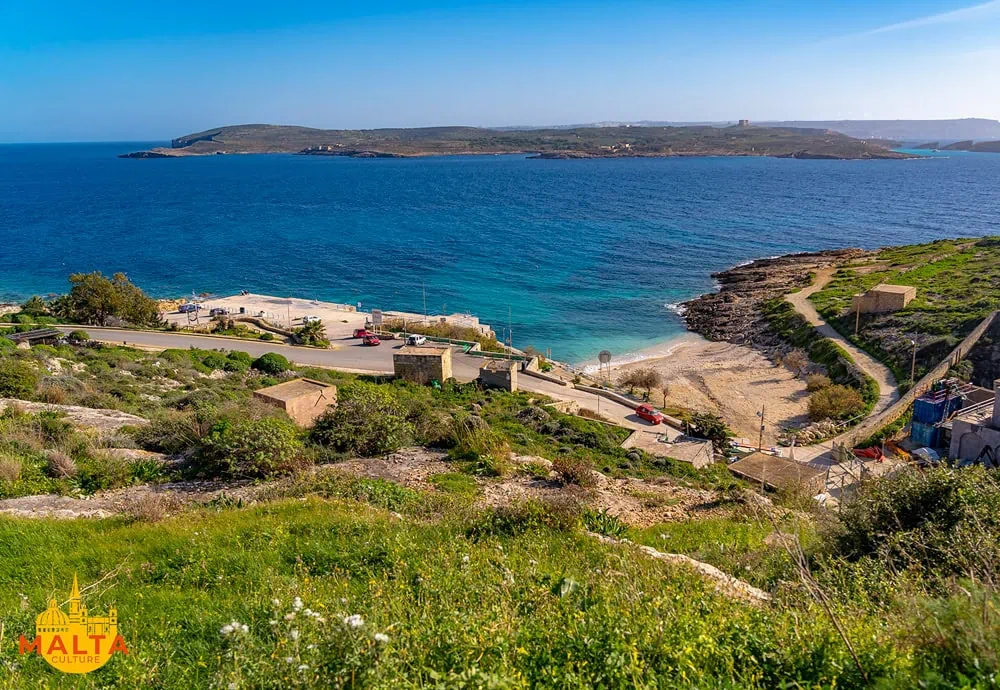 A stunning view of Daħlet Qorrot Bay on the outskirts of Qala, Gozo.