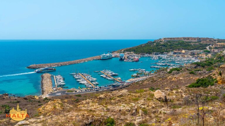 A view of Mġarr Harbour Gozo.