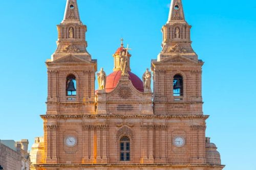The Mellieħa Parish Church.