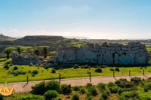 The Ġgantija Temples complex in Gozo.