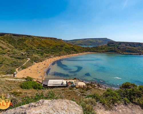 Għajn Tuffieħa, aka Riviera Bay, in Malta.