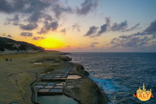 The salt pans in Gozo are still used for salt mining today.