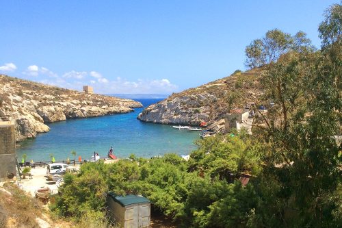 The bay of Mġarr ix-Xini in Gozo.