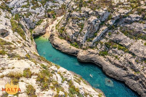 Wied il-Għasri is one of the most stunning bays in Gozo.