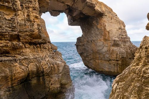 Wied il-Mielaħ Window on the outskirts of Gharb in Gozo.