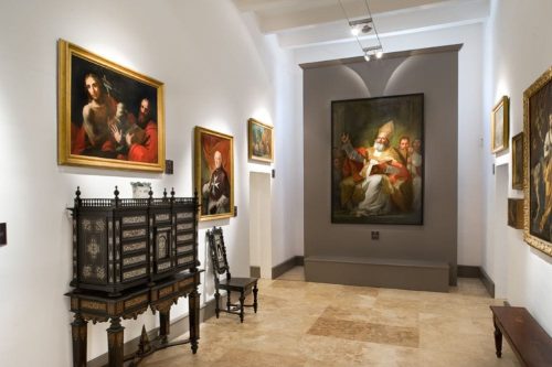 A selection of the museum exhibits at the Wignacourt Museum.